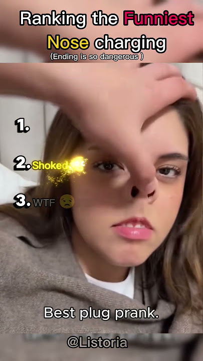 Ranking the Funniest nose charging prank #shorts #viral