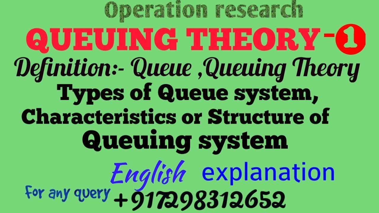 research paper on queuing theory