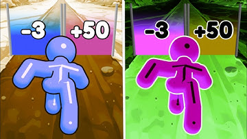 Tall Man Run 🆚 REVERSE gameplay Ball Colour Run walkthrough , iOS Android New Update ( part : 406 )