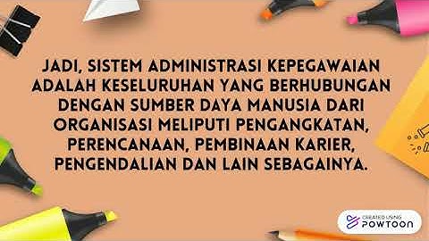 SISTEM ADMINISTRASI KEPEGAWAIAN