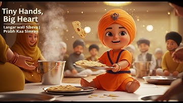 Sikh Baby’s First Seva – Tiny Hands, Big Heart | Animated Sikh Story | Prabh Kaa Simran