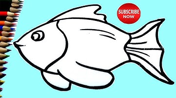 Vẽ Và Tô Màu Con Cá Xinh - Tô Màu - How to draw FISH - Hướng Dẫn Cách Vẽ CON CÁ XINH