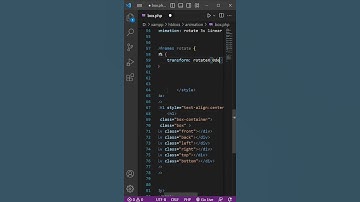 3d Cube Animation || HTML CSS || Pure CSS  3d Box Animation