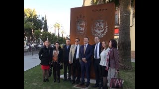 EL EMBAJADOR DE CUBA EN ESPAÑA VISITA LOS PALACIOS Y VFCA.