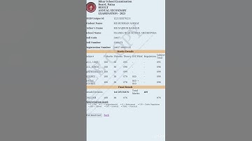 Bihar board metric topper MD RUMMAN ASHRAF/2023