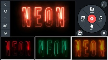 Neon Text Animation || Neon Status In Kinemaster Video Editting Tutorial || kinemaster