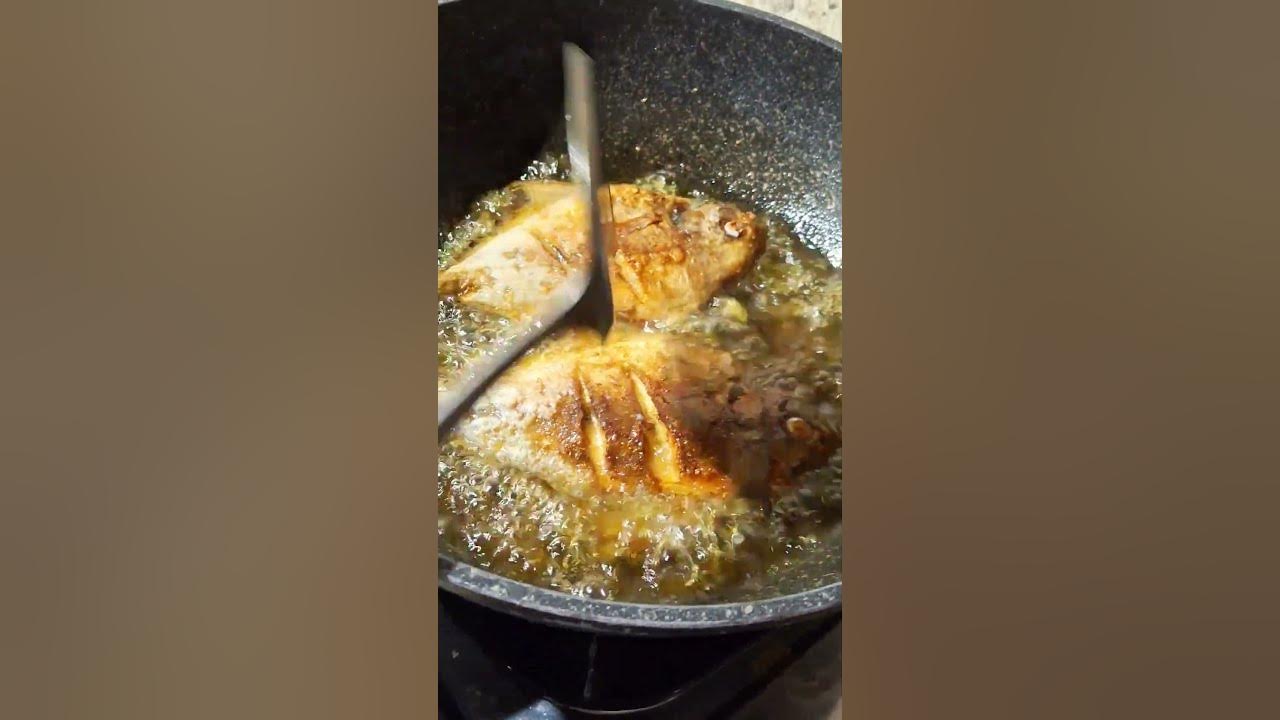 IKAN BAWAL GORENG🤤 #shorts #masakanindonesia #food #enak #cooking #ikan #digoreng