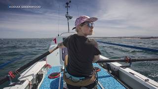 Record-breaking solo rower Kelsey Pfendler arrives in Hawaii