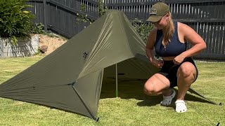 Set up a tarp tent with me - Alton Goods 3x3m Tarp
