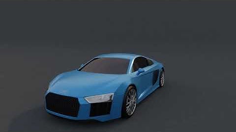 AUDI R8 3D model preview 360 view