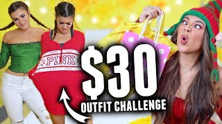 $30 OUTFIT SHOPPING CHALLENGE! Holiday Edition with CloeCouture!