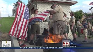 Shinnston’s Boy Scout Troop 59 hosts flag retirement ceremony honoring veterans