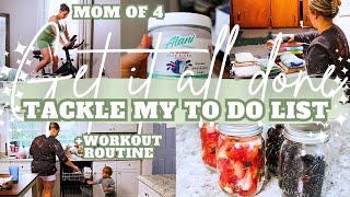 MESSY HOUSE CLEANING MOTIVATION + WORKOUT ROUTINE | STAY AT HOME MOM LIFE CLEAN WITH ME | MarieLove
