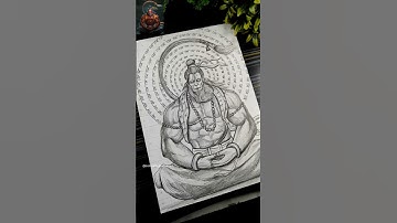 Lord Hanuman Ji Full Body drawing Outline ❤️✍️🙏 #shorts #hanuman #hanumanchalisa #drawing #hanumanji