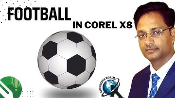 How to make a Football in corel x8 || corel draw tutorial #coreldraw #coreldrawtutorial