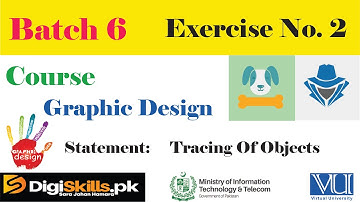 Digiskills Graphic Design Batch 6 Exercise No  2 Solution trace vector image