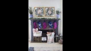 How to put a garland on your mantle