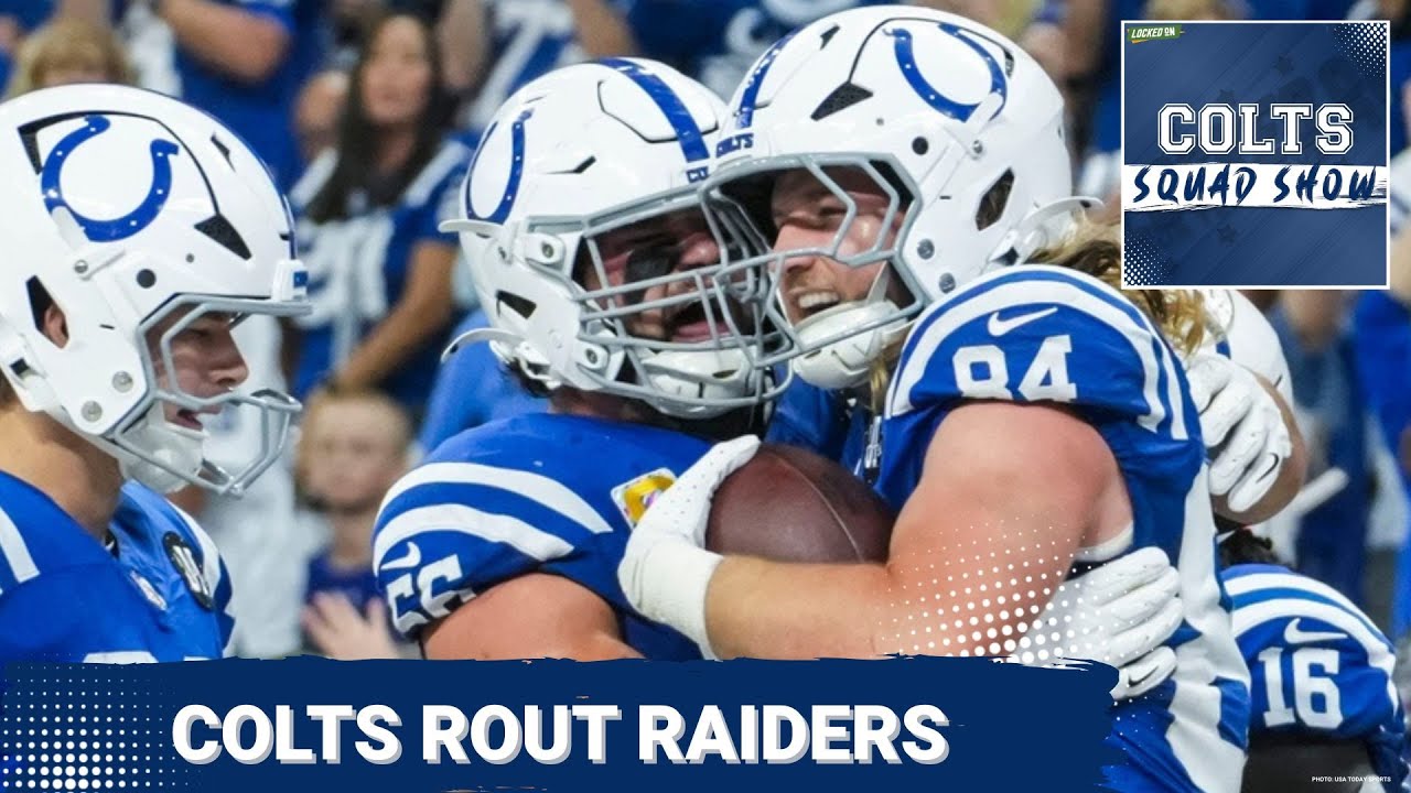 COLTS SQUAD SHOW: Colts ROUT Raiders | Indianapolis Cruises Behind Daniel Jones and Stingy D to 4-1!