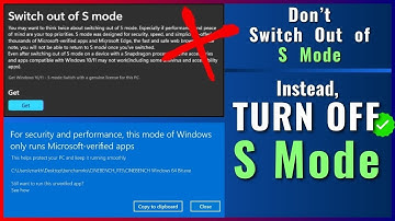 NEW: Turn off S Mode, No Microsoft Account, How to Disable S Mode, How to Deactivate S-Mode | S Mode