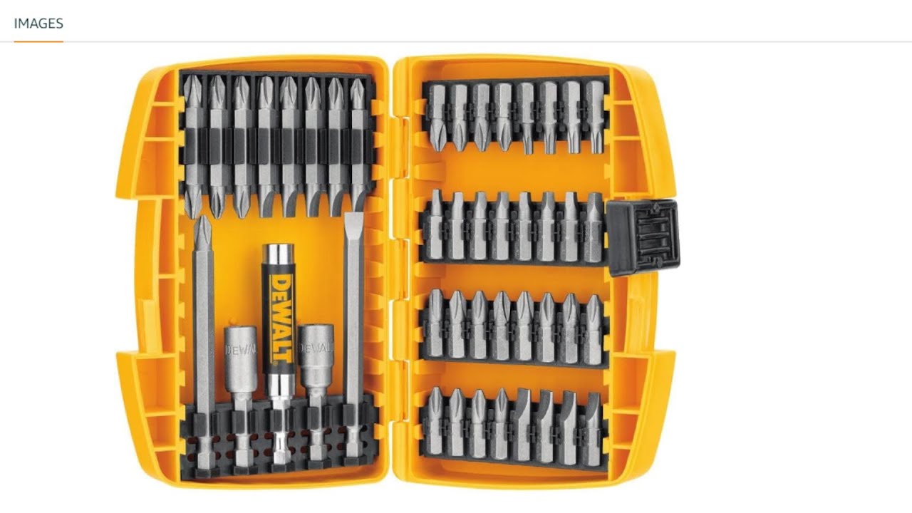 DEWALT Screwdriver Bit Set with Tough Case, 45 Piece DW2166,GreySilver