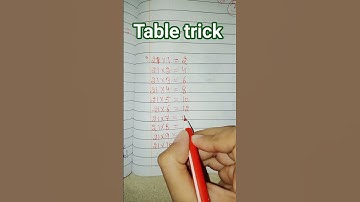 Table trick #mathstricks #tabletrick #mathshacks @S-mylifeline61