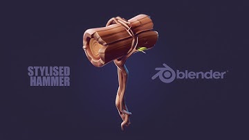 3D Modeling in BLENDER 3.0 - 3D Stylised Hammer Design (High Poly 3D Model) #3d #3dart