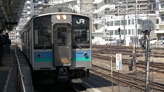 2022/04/08 【車止め】 大糸線 E127系 A8編成 松本駅 | JR East Oito Line: E127 Series A8 Set at Matsumoto