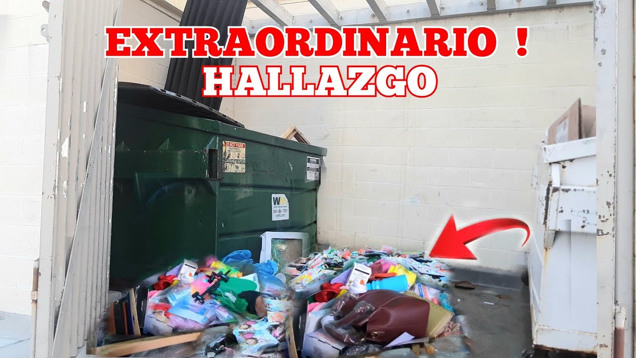como ENCONTRE ESTO ?😱 mira TODO lo que Tenian ESTOS contenedores de BASURA de USA.  