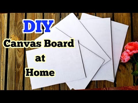 How to make Canvas board for painting at home | DIY Handmade canvas