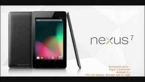 Google Nexus 7 with android 4.1 first image