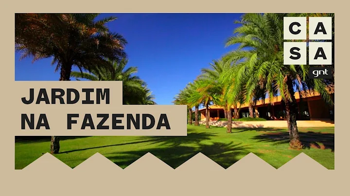 Jardim em SEDE DE FAZENDA MODERNA traz paisagismo ...