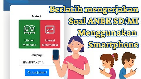 CARA LOGIN SIMULASI AKM SD/MI MENGGUNAKAN HP #ANBK
