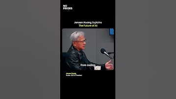 "Nvidia CEO reveals About the Future of AI "@NoPriorsPodcast #nvidia #ai #gpu #llm #n8n #nvidiagpu