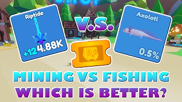 MINING VS FISHING: WHICH IS BEST FOR TICKETS - Roblox Mining Simulator 2