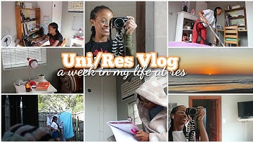 A week in my life at res: laundry, procrastination,series, studying &more!|Nelson Mandela University