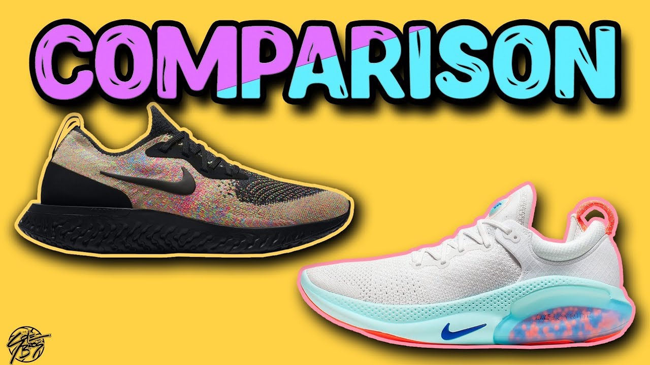 Nike Epic React & Nike JOYRIDE Comparison! What's More Comfortable ...