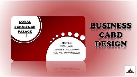 HOW TO MAKE BUSINESS CARD DESIGN II HOW TO MAKE VISITING CARD DESIGN FOR FREE II MS PUBLISHER II