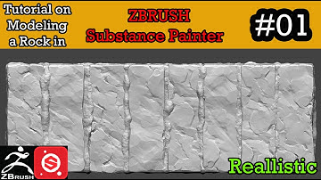 TUTORIAL | ZBRUSH | SUBTAN PAINTER | Simple Rock Part 01 -Sculpting Rocks