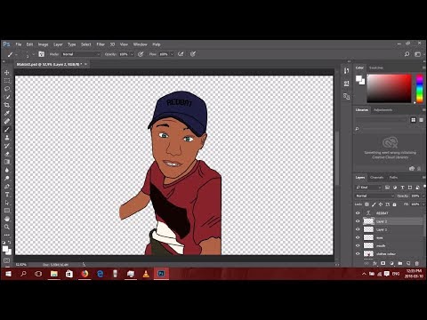 Photoshop Tutorial ,Creating Cartoon Of YourSelf easy steps