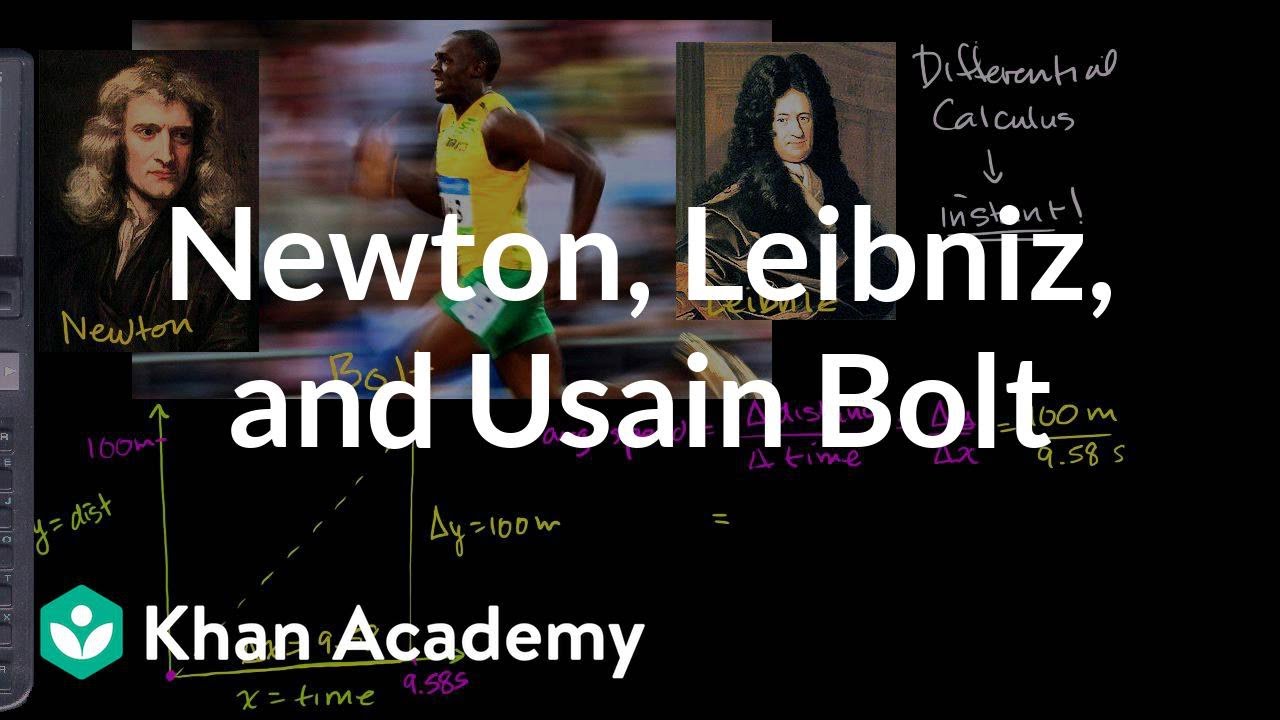 Newton, Leibniz, and Usain Bolt | Derivatives introduction | AP Calculus AB | Khan Academy