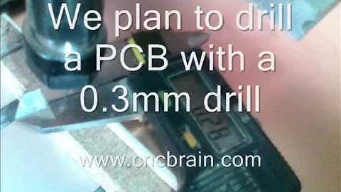 Broken Tool Sensor - PCB drilling - BTS X17 at work