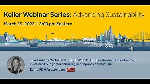 Keller Webinar Series | Advancing Sustainability