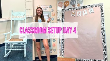 CLASSROOM SETUP DAY 4! Library Organization and NEW Classroom Decor!