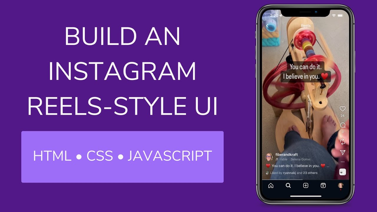 Build an Instagram Reels-Style UI with HTML, CSS + JavaScript - YouTube