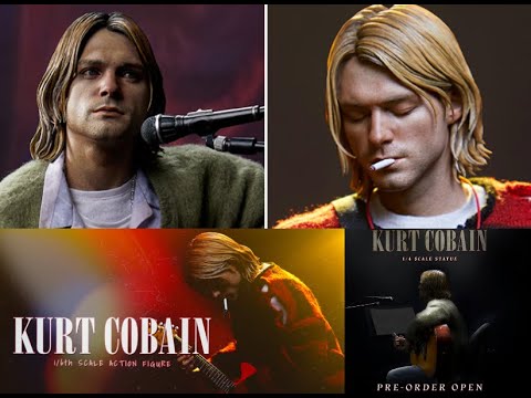 New Kurt Cobain Nirvana vocalist/guitarist action figures