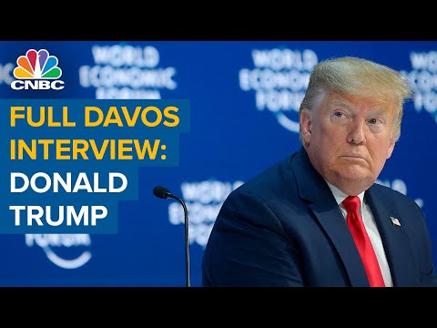 Watch the full CNBC interview with U.S. President Donald Trump at Davos