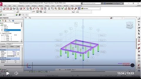 2. Autodesk Robot Structural Analysis Tutorial for Beginners, RCDesign(supports columns beams slabs)