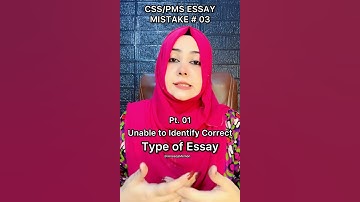 CSS/PMS Essay Mistake # 03(Pt. 1) | Unable to Identify Correct Type of Essay #css #pms #ianeeqamemon