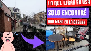 Lo que tiran en los usa / solo encontré una mesa en la basura