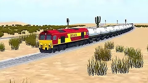 Train Sim - Desert Using British Rail Class 66 - Simulasi Kereta Api